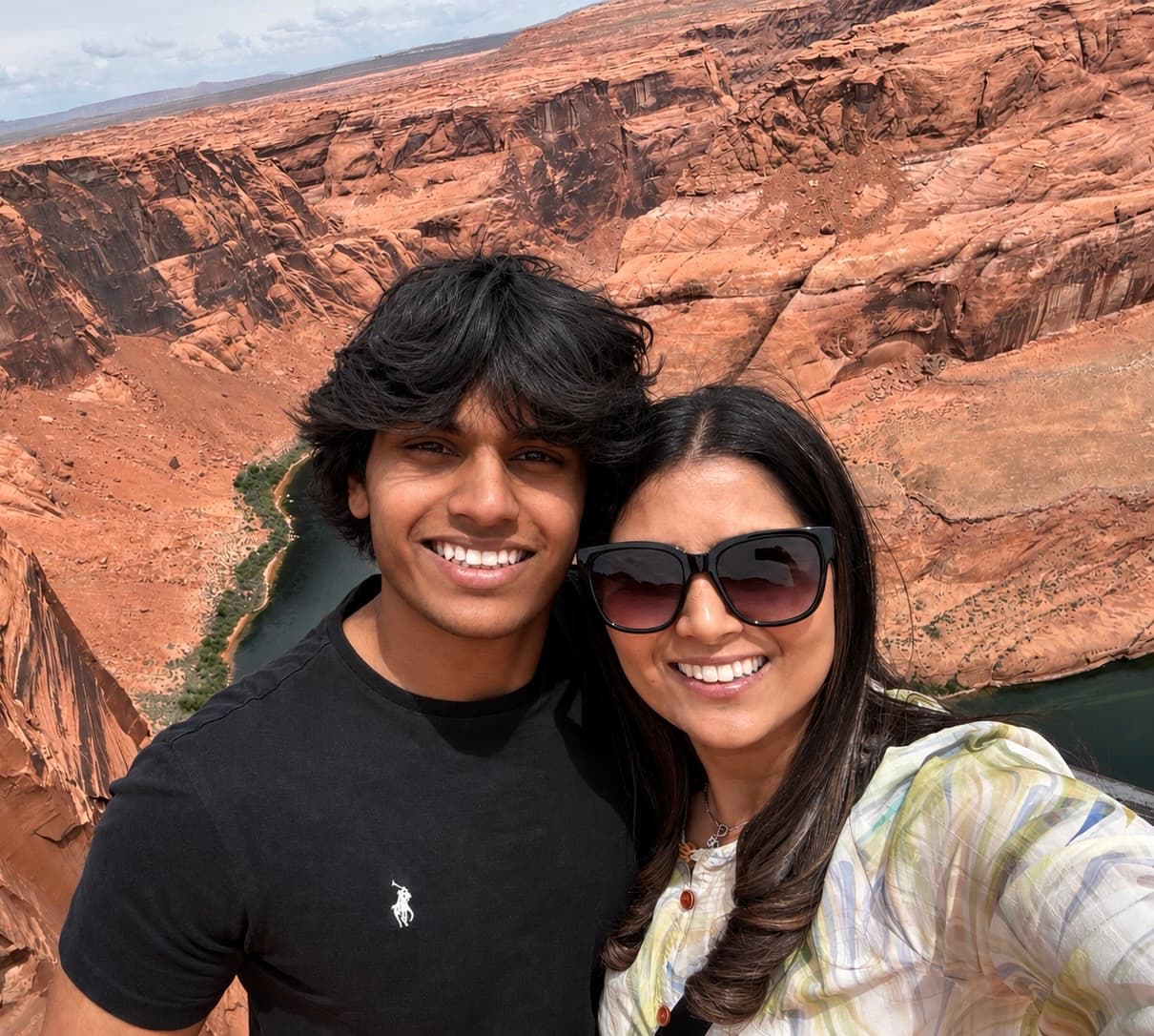Ayush and his mom