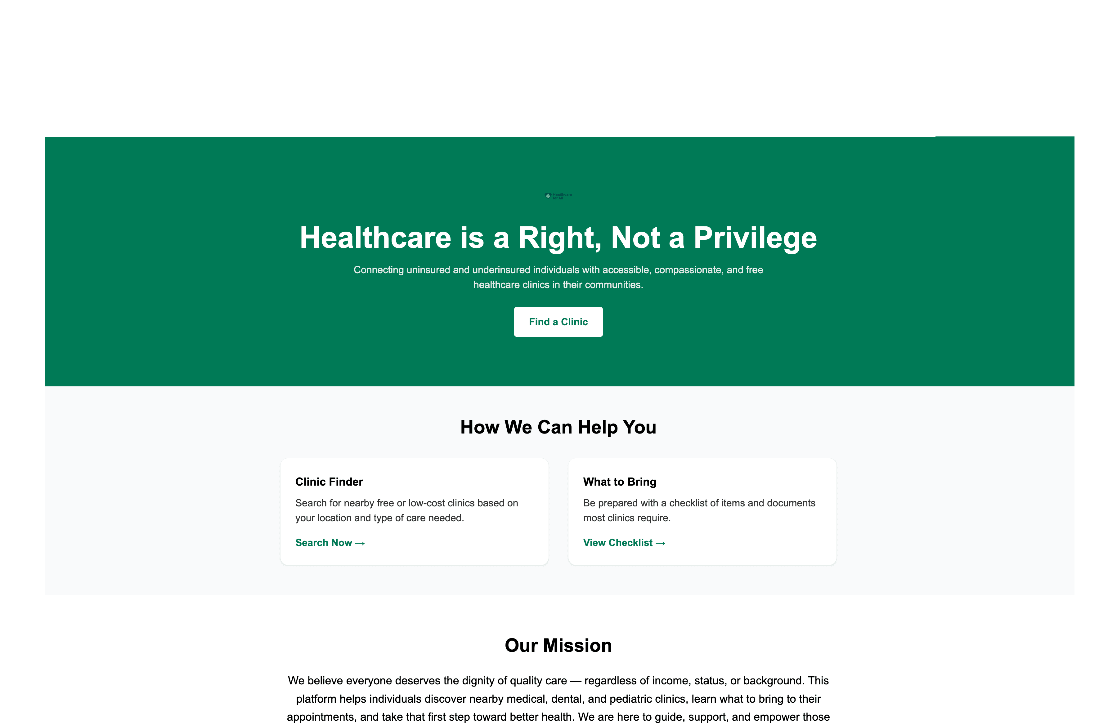 Clinic Finder