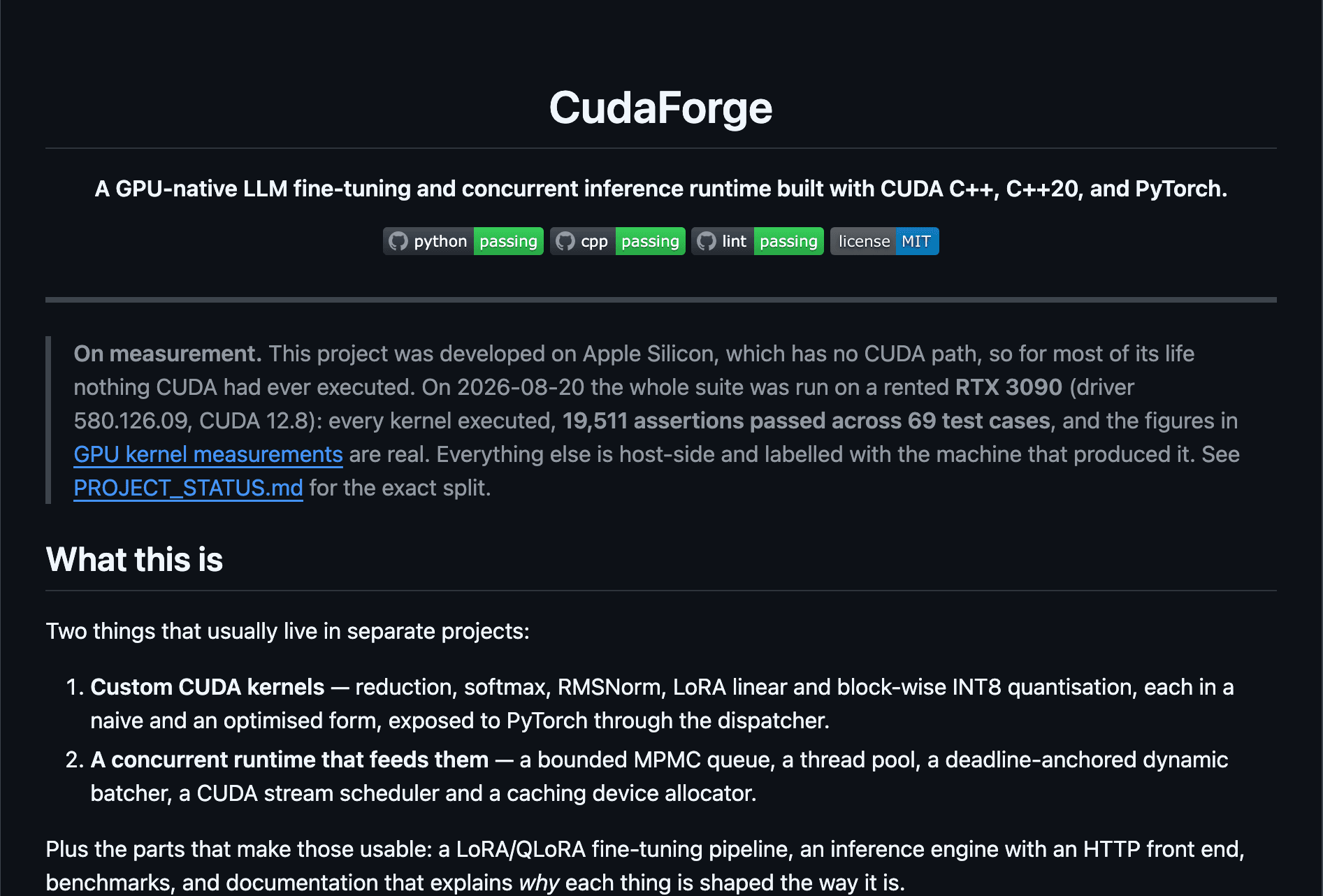 CudaForge — project screenshot